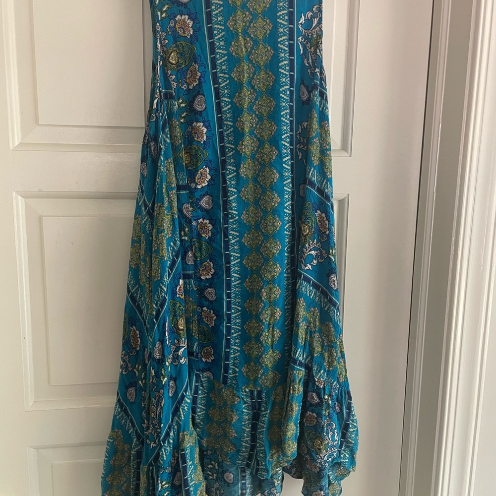 Blue Patterned Dress - Picture 2 of 6